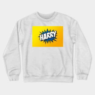 Personalised 'Harry' Kapow Wow Cartoon Comic Style Design Crewneck Sweatshirt